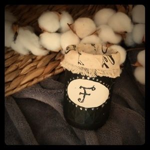 Personalized hand painted jar